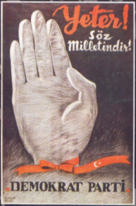 DP İKTİDARA TAŞIYAN AFİŞ