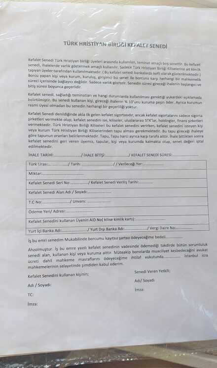 Türk Hristiyan Birliği’nden İş Dünyasına Yeni Teminat Modeli: Kefalet Senedi İhalelerde ve Borç Yapılandırmada Avantaj Sağlıyor