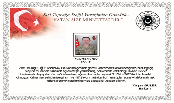 VATAN SİZEMİNETTARDIR 