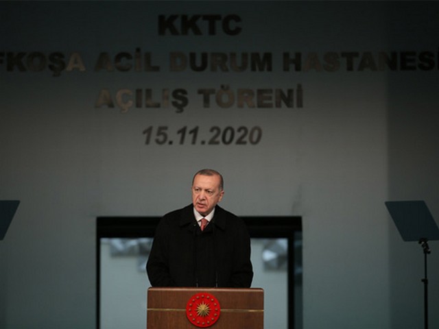 Cumhurbaşkanı Erdoğan, Lefkoşa Acil Durum Hastanesi’nin açılış törenine katıld