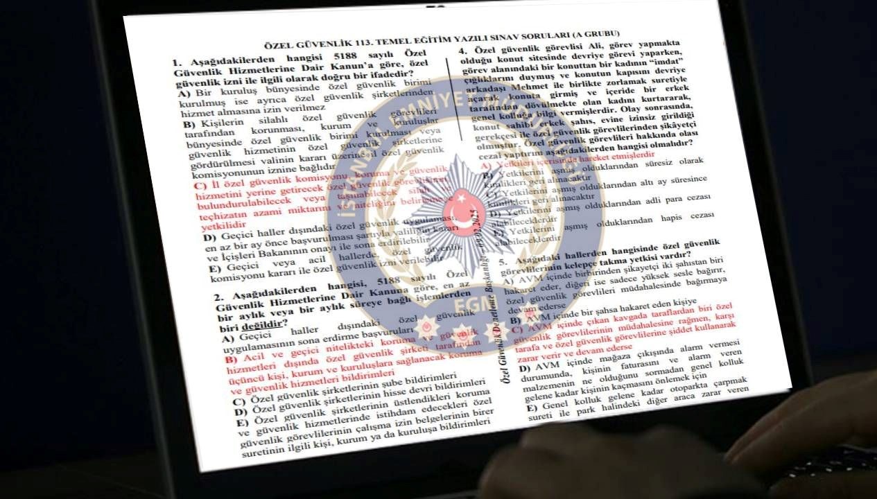 ÖGG ne zaman? Özel Güvenlik 115. Temel Eğitim ve 91. Yenileme Eğitimi Sınavı takvimi