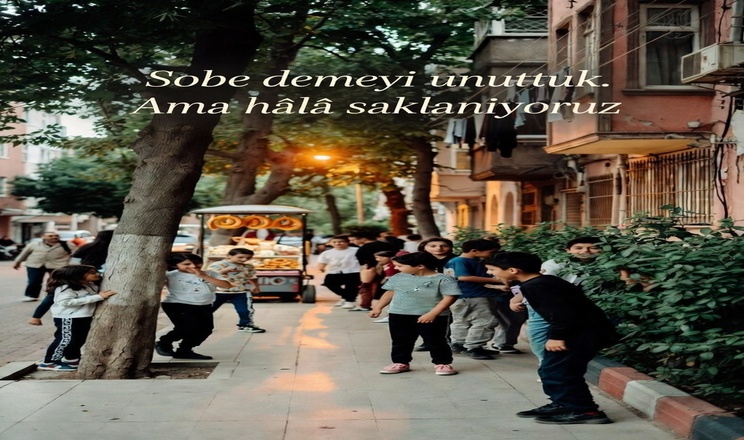 Sobe Demeyi Unuttuk, Ama Hâlâ Saklanıyoruz Sobe demeyi unuttuk.li görsel oluşturalım
