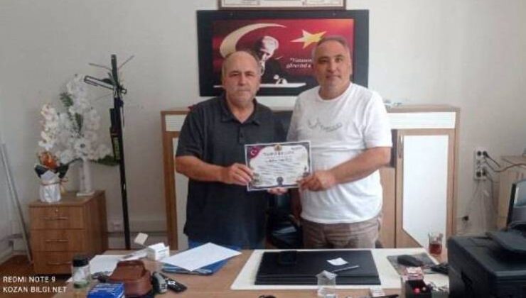 Hakan Emin Tepe’ye Büyük Vefa KozanBilgi.Net Teşekkür Belgesi Verdi!