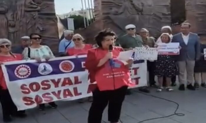 Emeklilerden Karabağlar’da Geçim ve Savaş Politikalarına Tepki