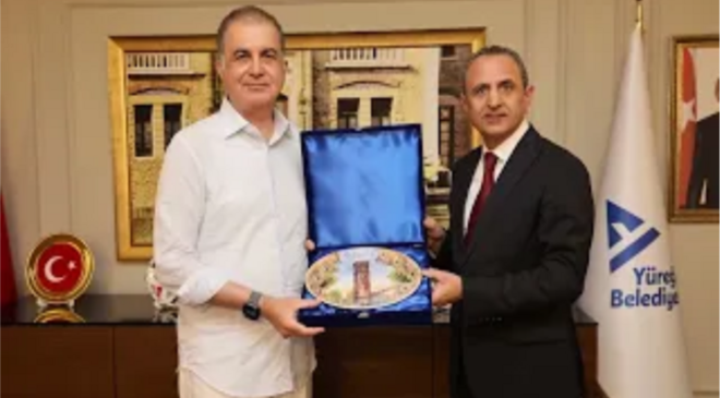 ÖMER ÇELİK’TEN YÜREĞİR BELEDİYE BAŞKAN VEKİLİ TARIK ÖZÜNAL’A ZİYARET