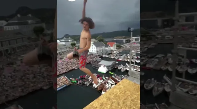 Nefes Kesen Ölüm Atlayışları: Farsund’da Adrenalin Tavan Yaptı!