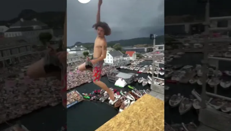 Nefes Kesen Ölüm Atlayışları: Farsund’da Adrenalin Tavan Yaptı!