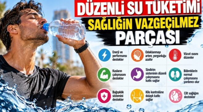  Düzenli Su Tüketimi Sağlığın Vazgeçilmez Parçası