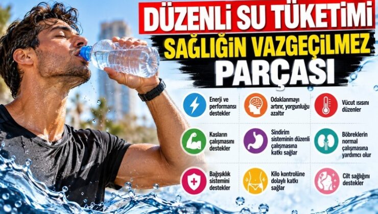  Düzenli Su Tüketimi Sağlığın Vazgeçilmez Parçası