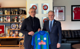 ÇAYKUR RİZESPOR BAŞKANIMIZ SARUHAN’DAN TFF BAŞKANI HACIOSMANOĞLU’NA ZİYARET